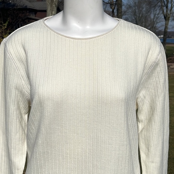 Worthington cotton-blend cream jersey L-XL - Picture 2 of 8